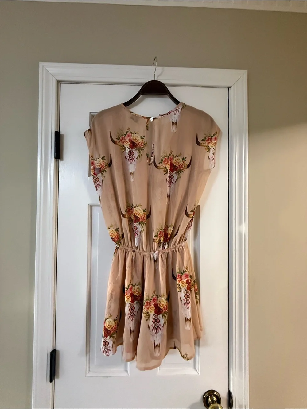 Show Me Your MuMu Blush Floral Keyhole Romper